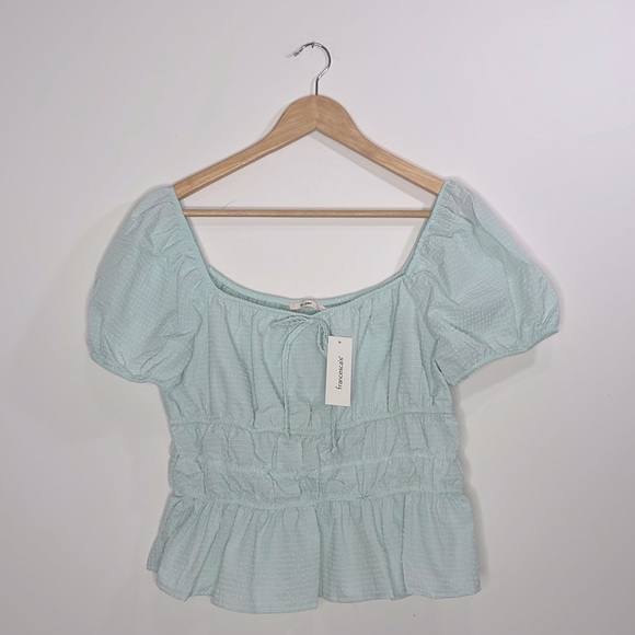 Francesca’s Collections Womens dress Tops and skort bundle lime green size Large - Picture 6 of 10